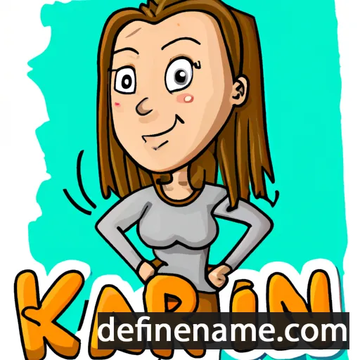 cartoon of the name Karin