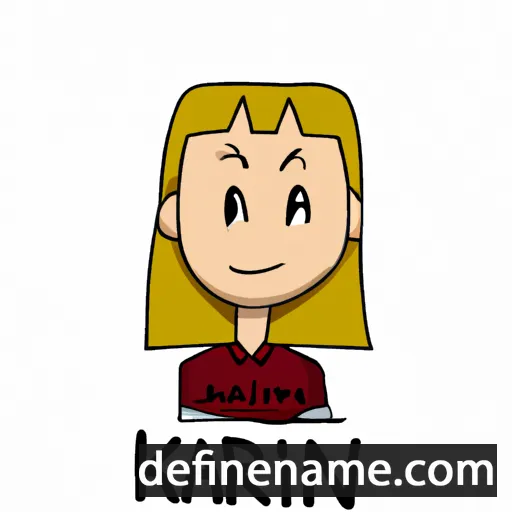 cartoon of the name Karin