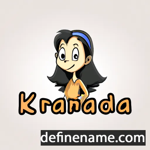 cartoon of the name Karinda