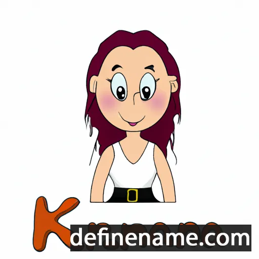 cartoon of the name Karinna