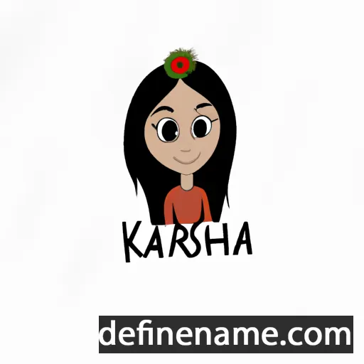 cartoon of the name Karishma