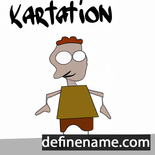 cartoon of the name Kariton