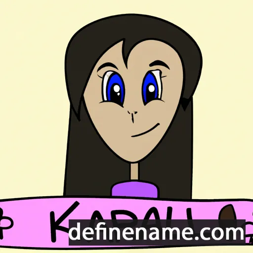 cartoon of the name Karlah