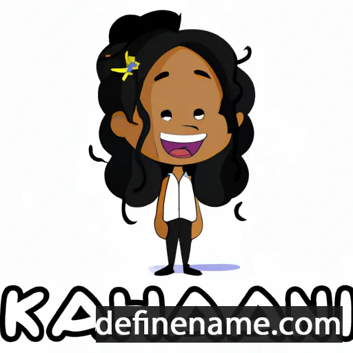 cartoon of the name Karlainah