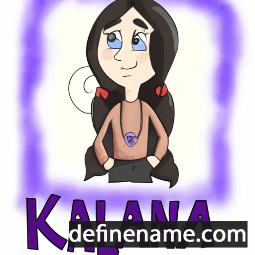 cartoon of the name Karlanna