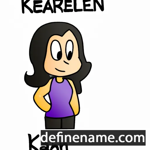 cartoon of the name Karleen