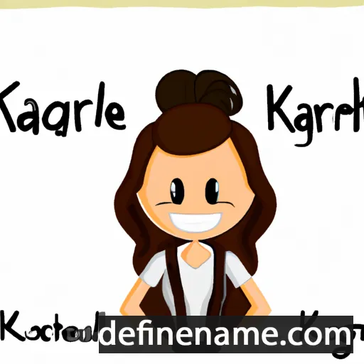 cartoon of the name Karleigh