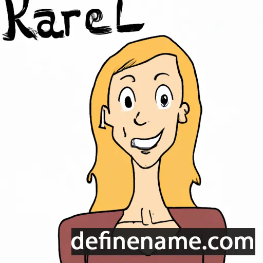 cartoon of the name Karlien