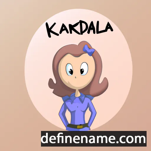 cartoon of the name Karlinda