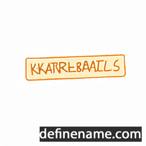 cartoon of the name Karline