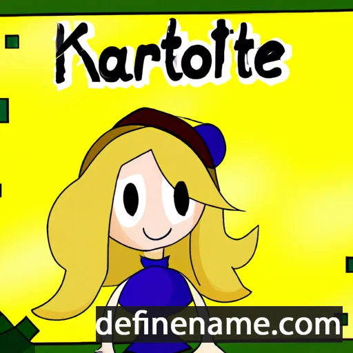 cartoon of the name Karlotte