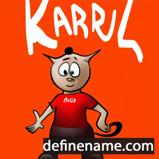 cartoon of the name Karlu