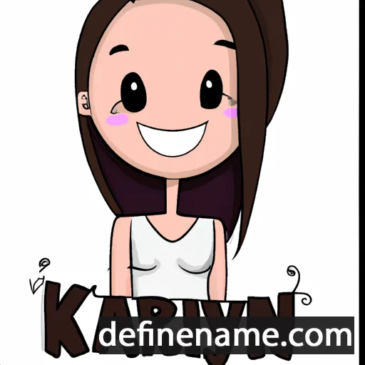 cartoon of the name Karlyn