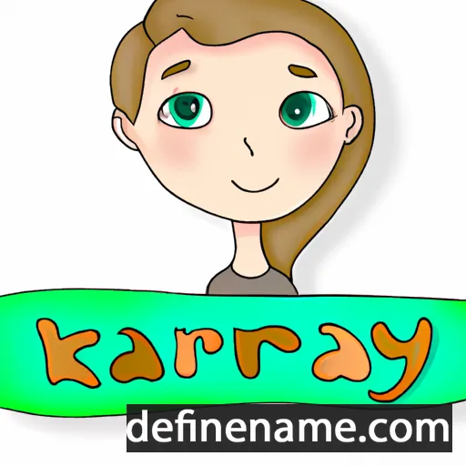 cartoon of the name Karlyna