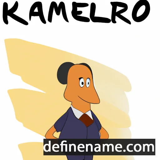 cartoon of the name Karmelo