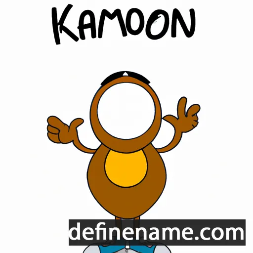 cartoon of the name Karmon