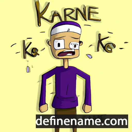 cartoon of the name Karne