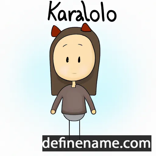 cartoon of the name Karólín