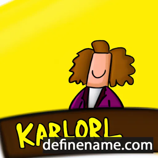 cartoon of the name Karolien