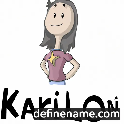 cartoon of the name Karolin