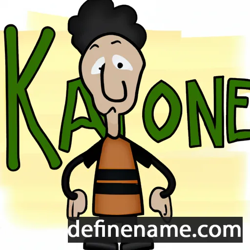 cartoon of the name Karone