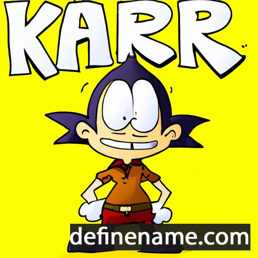 cartoon of the name Karri