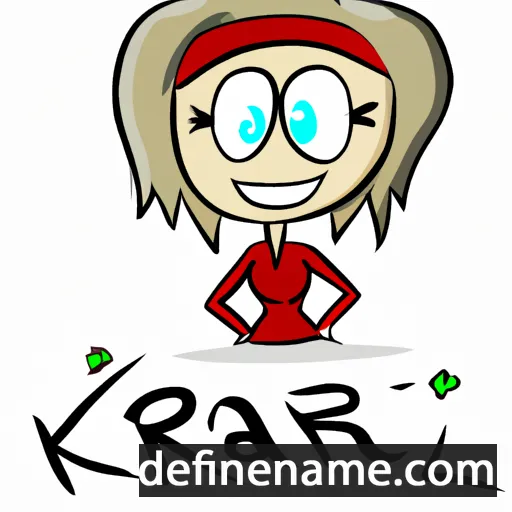 cartoon of the name Karri