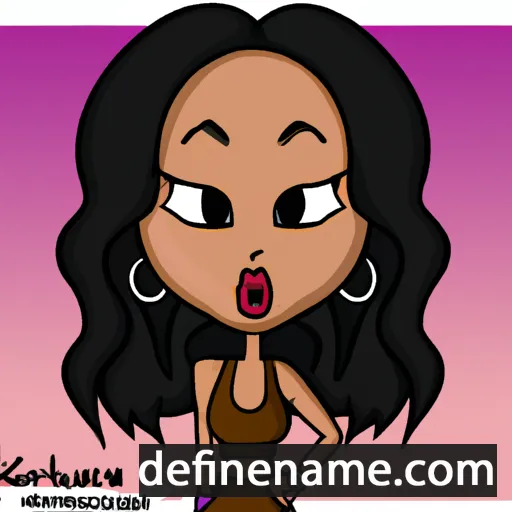 Karrueche cartoon