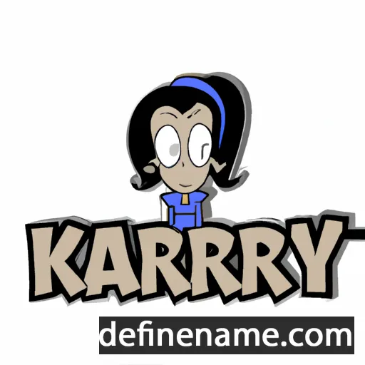 cartoon of the name Karry