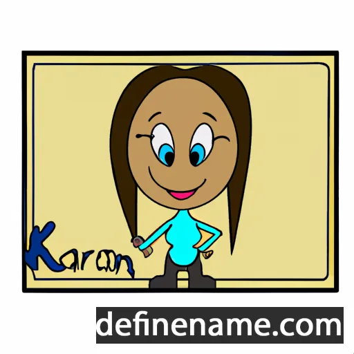 cartoon of the name Karryn