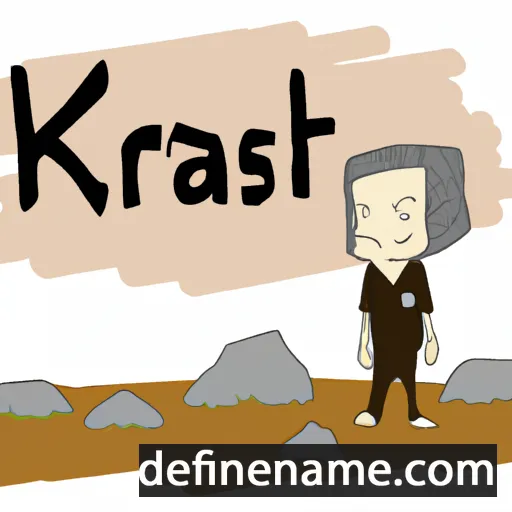 cartoon of the name Karst