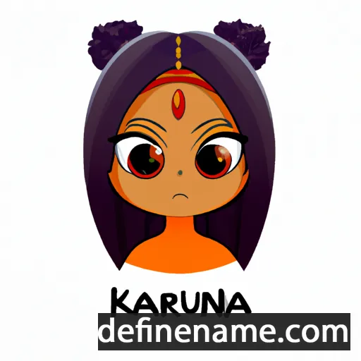 cartoon of the name Karuna