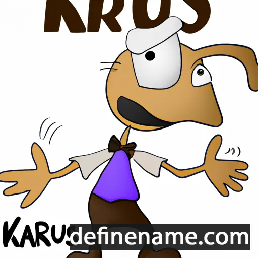 cartoon of the name Karus