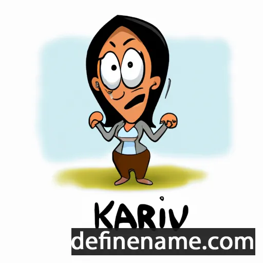 cartoon of the name Karvi