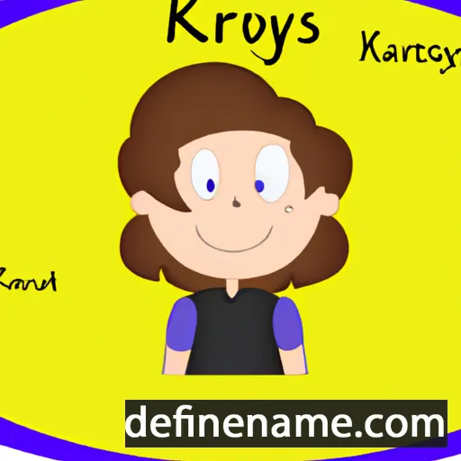 cartoon of the name Karys