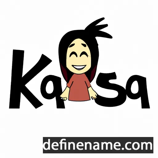 cartoon of the name Kasa