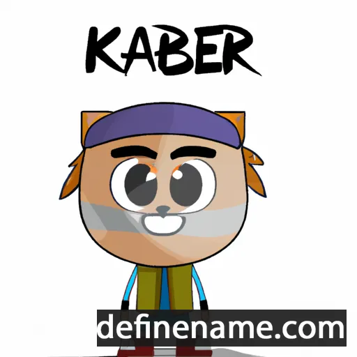 cartoon of the name Kasber