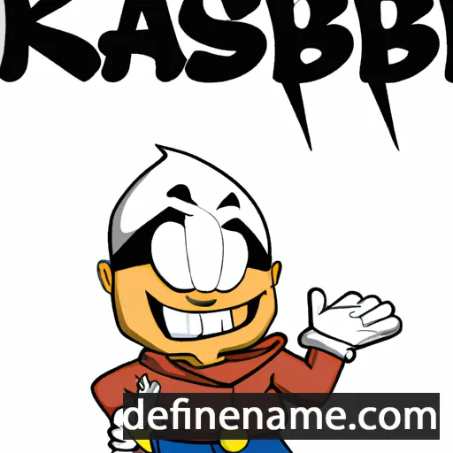 cartoon of the name Kasbir