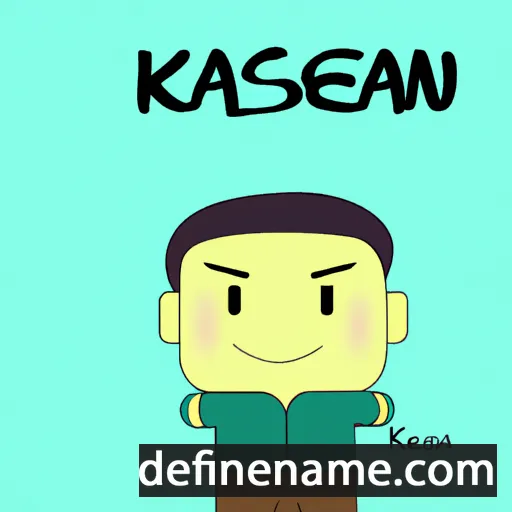 cartoon of the name Kasean