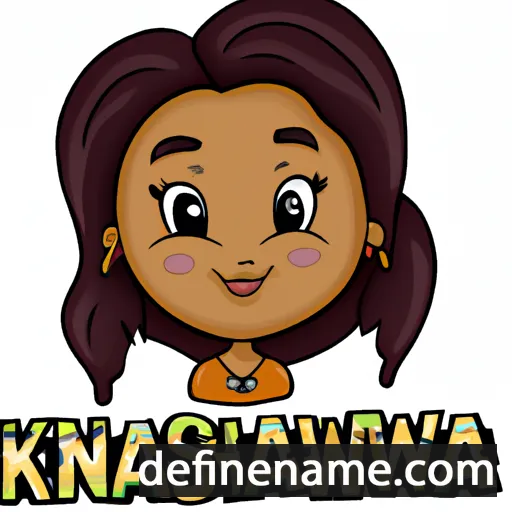 cartoon of the name Kashawna