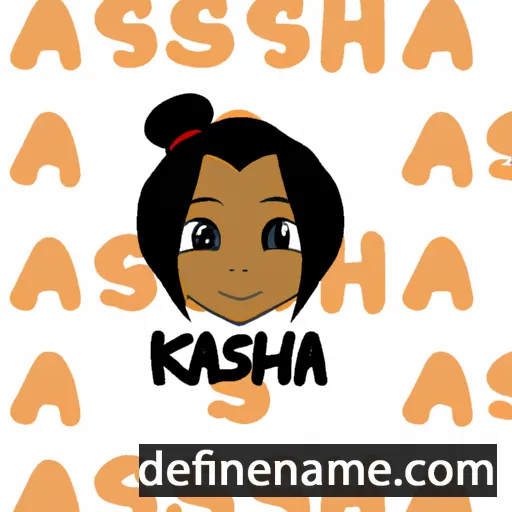 cartoon of the name Kashia