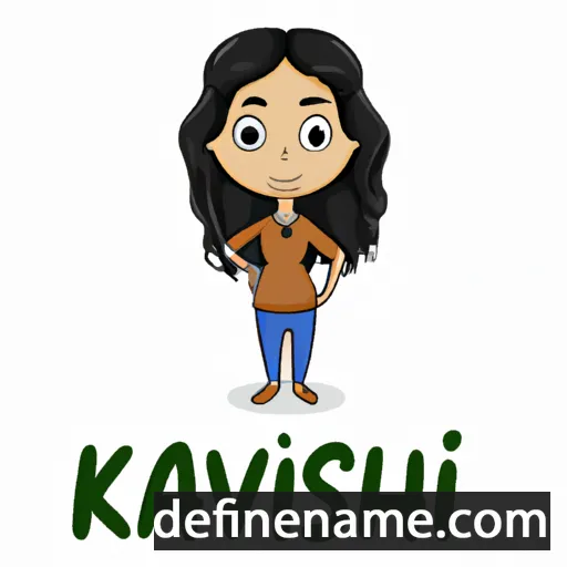 cartoon of the name Kashvi