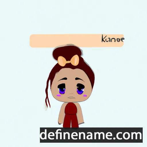 cartoon of the name Kasiane