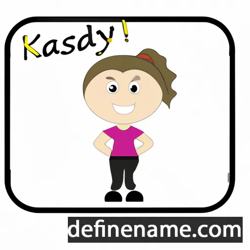 cartoon of the name Kasidy