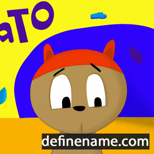 cartoon of the name Kátio