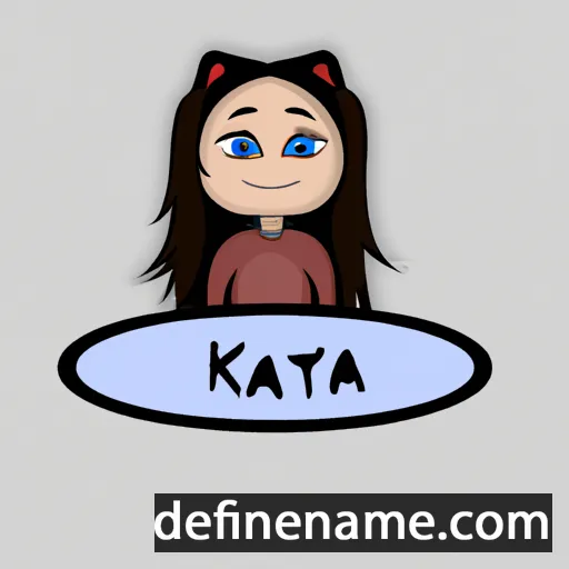 cartoon of the name Kátya