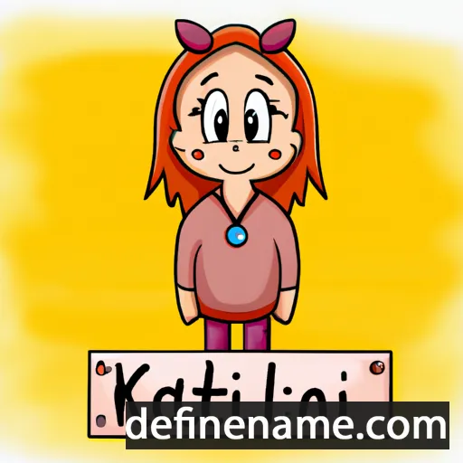 cartoon of the name Kätlin