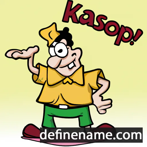 cartoon of the name Kašpor