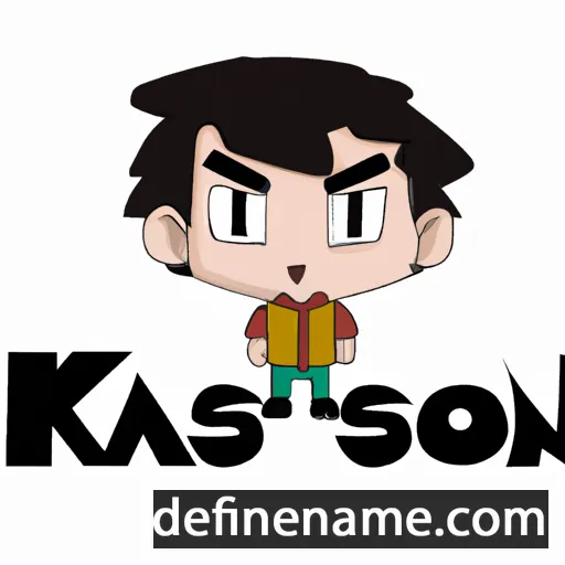 cartoon of the name Kason