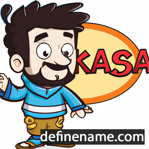 cartoon of the name Kasra